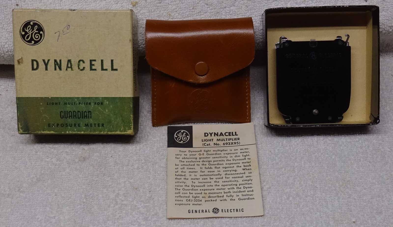 * Vintage – GE – DYNACELL – Light Multiplier – Cat #693X95 – w ORIG Box