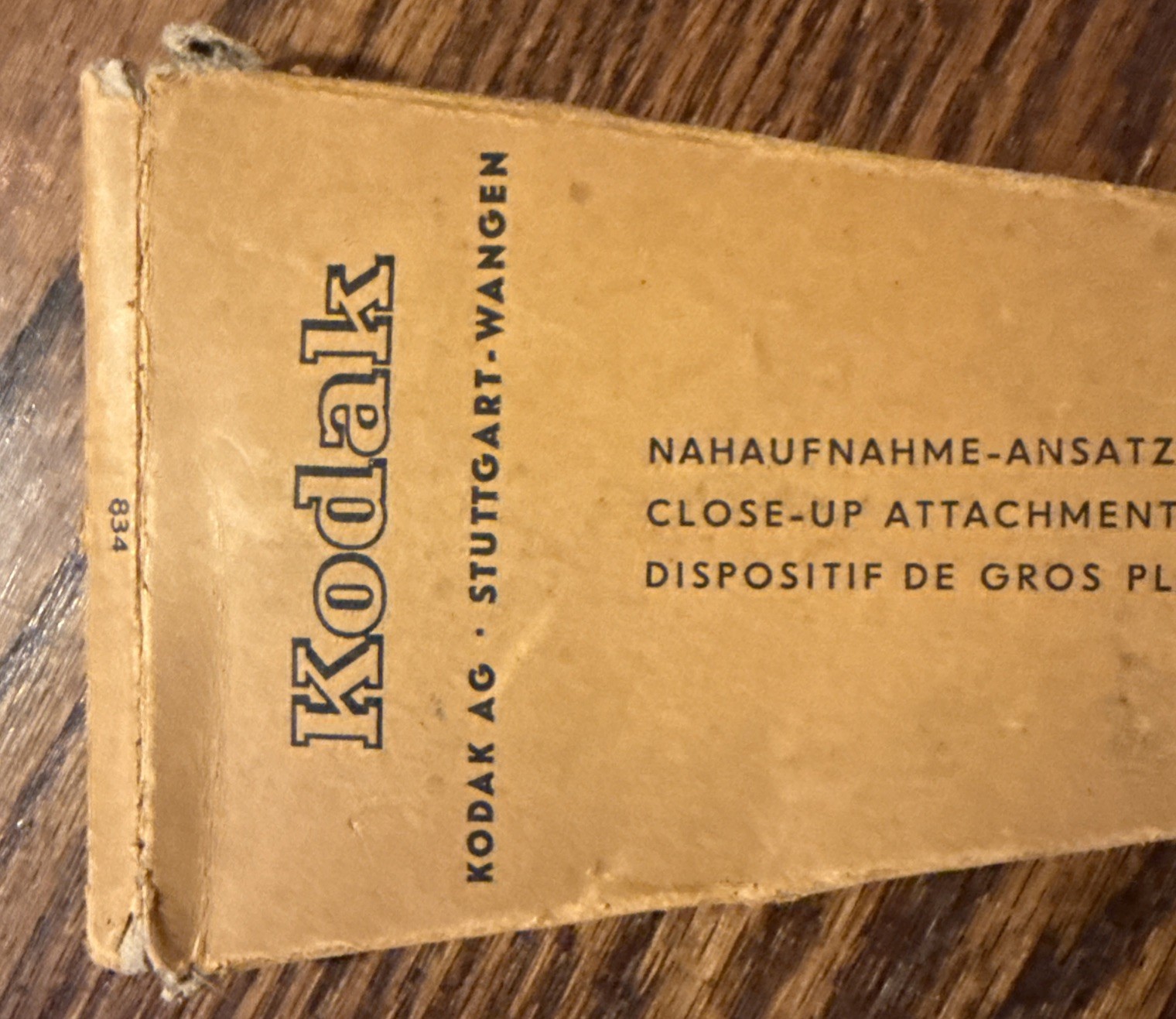 Kodak Retina Camera Close-Up Attachment Focusing Guides- 1:2, 1:3