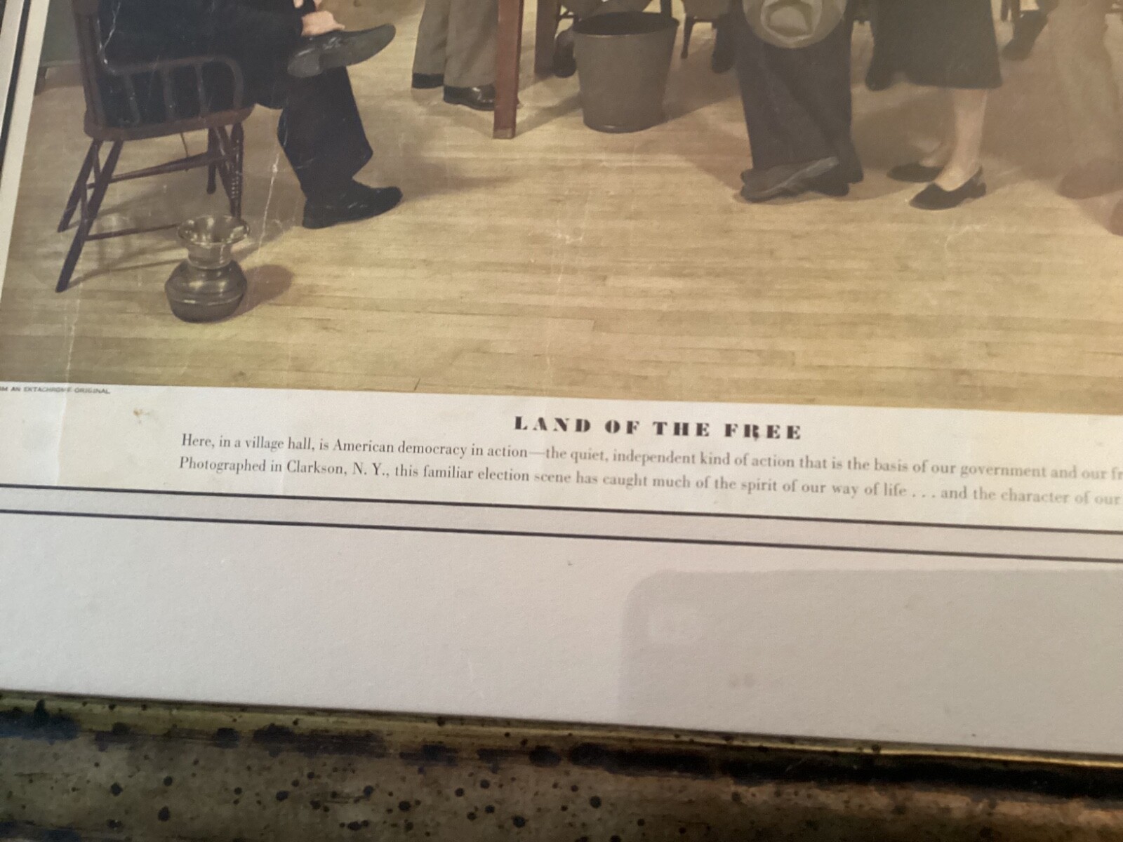 KODAK VINTAGE POSTER “LAND OF THE FREE” FOR VERICHROME FILM MID 1900th ?
