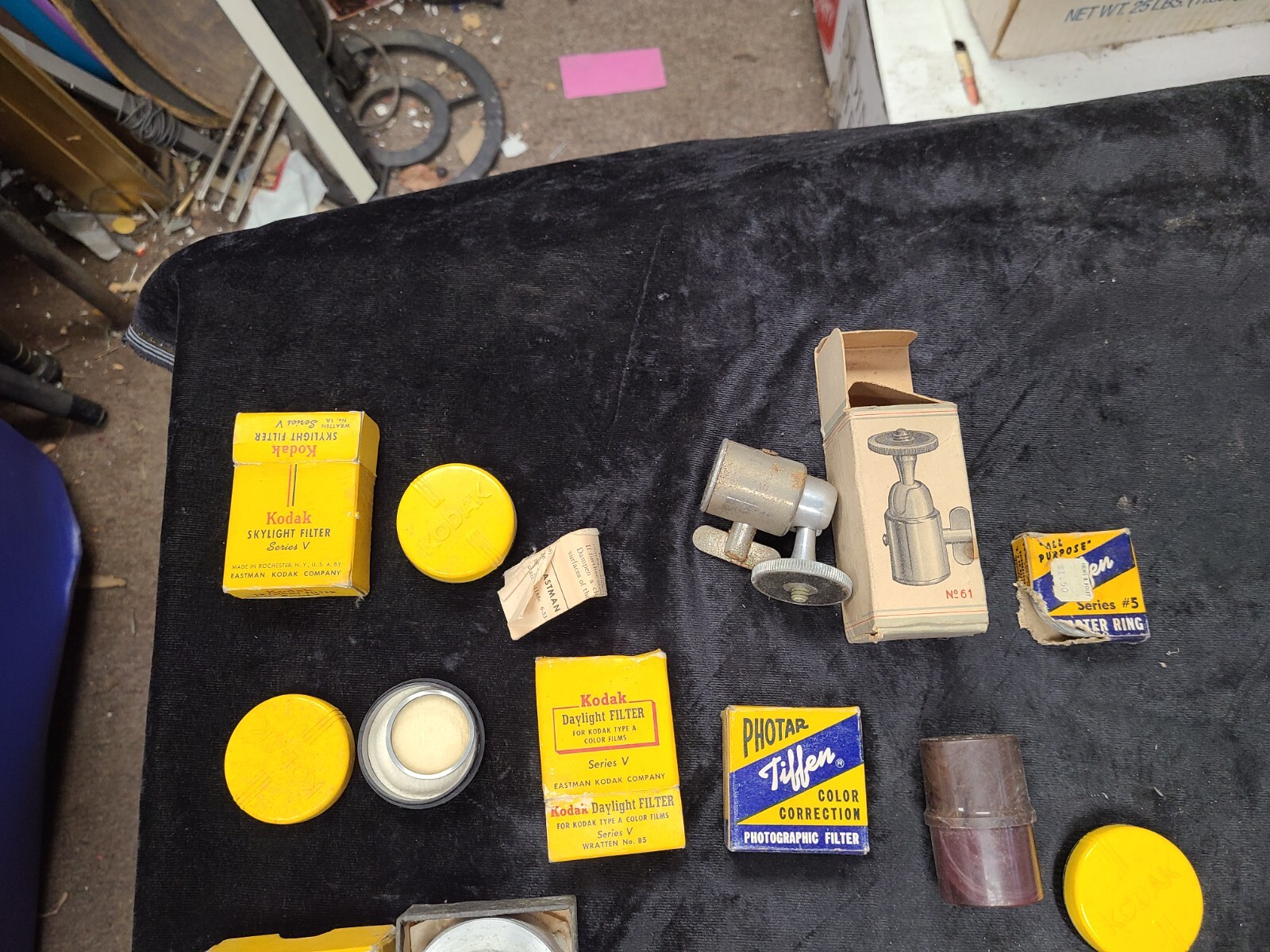Assorted Collection Lot of Vintage Kodak Lens Filters Hoods Screens Filters Etc.