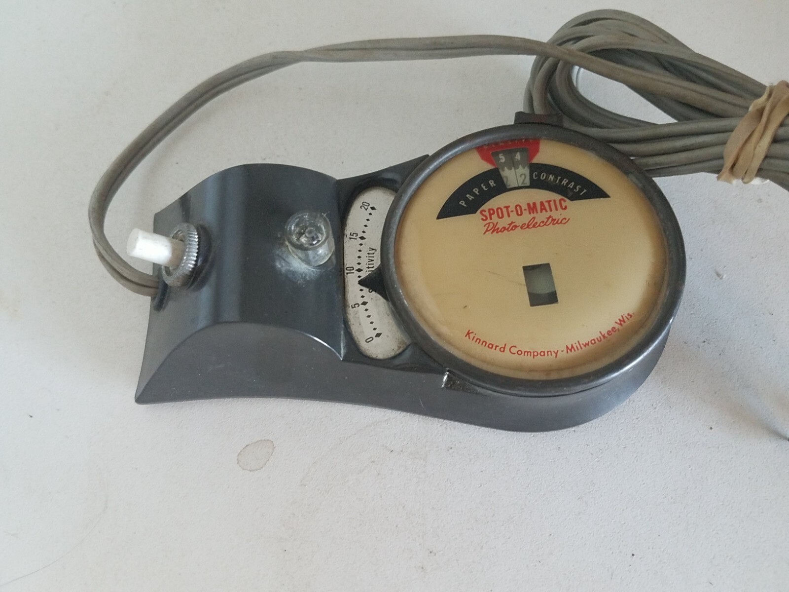 Kinard Spot-o-matic Enlarging Photoelectric Paper Contrast Meter Model II