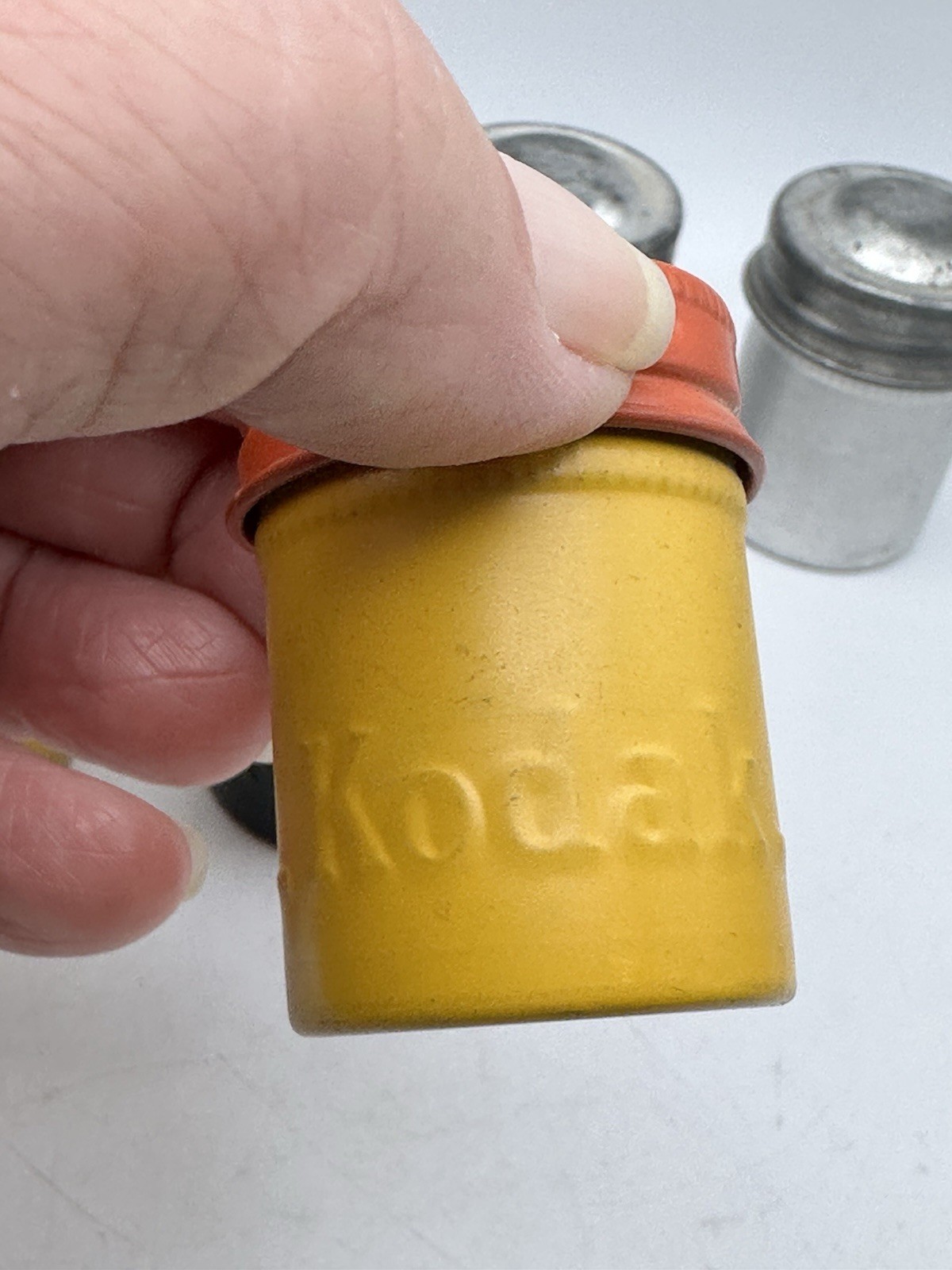 Vintage 35mm Film Canisters 3 Kodak 4 Unbranded All Seals Are Good