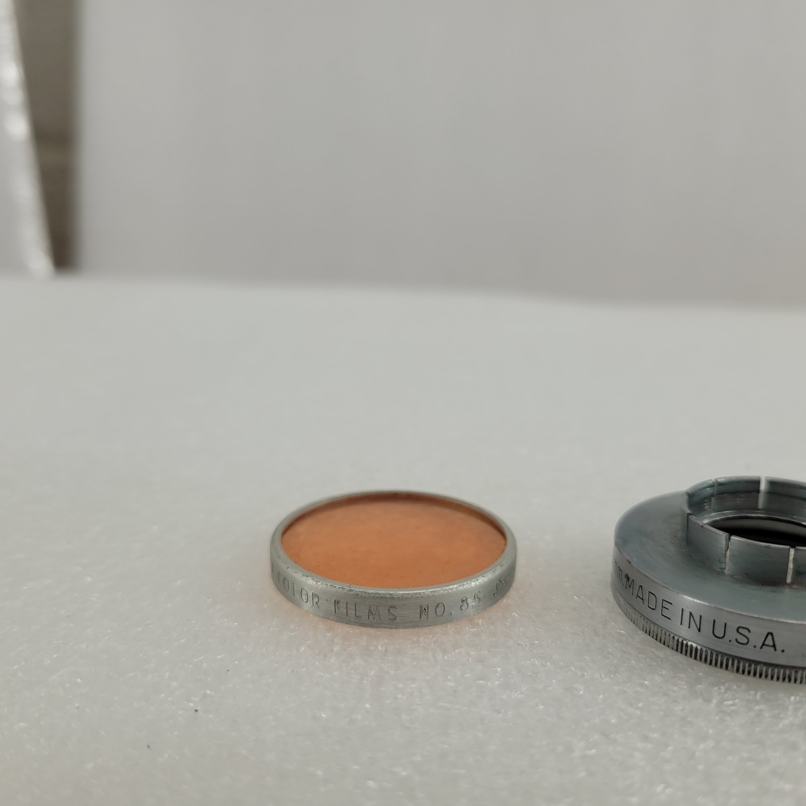 VINTAGE KODAK SERIES V FILTER ADAPTER RING 3/4 IN. 19MM Plus Daylight Filter