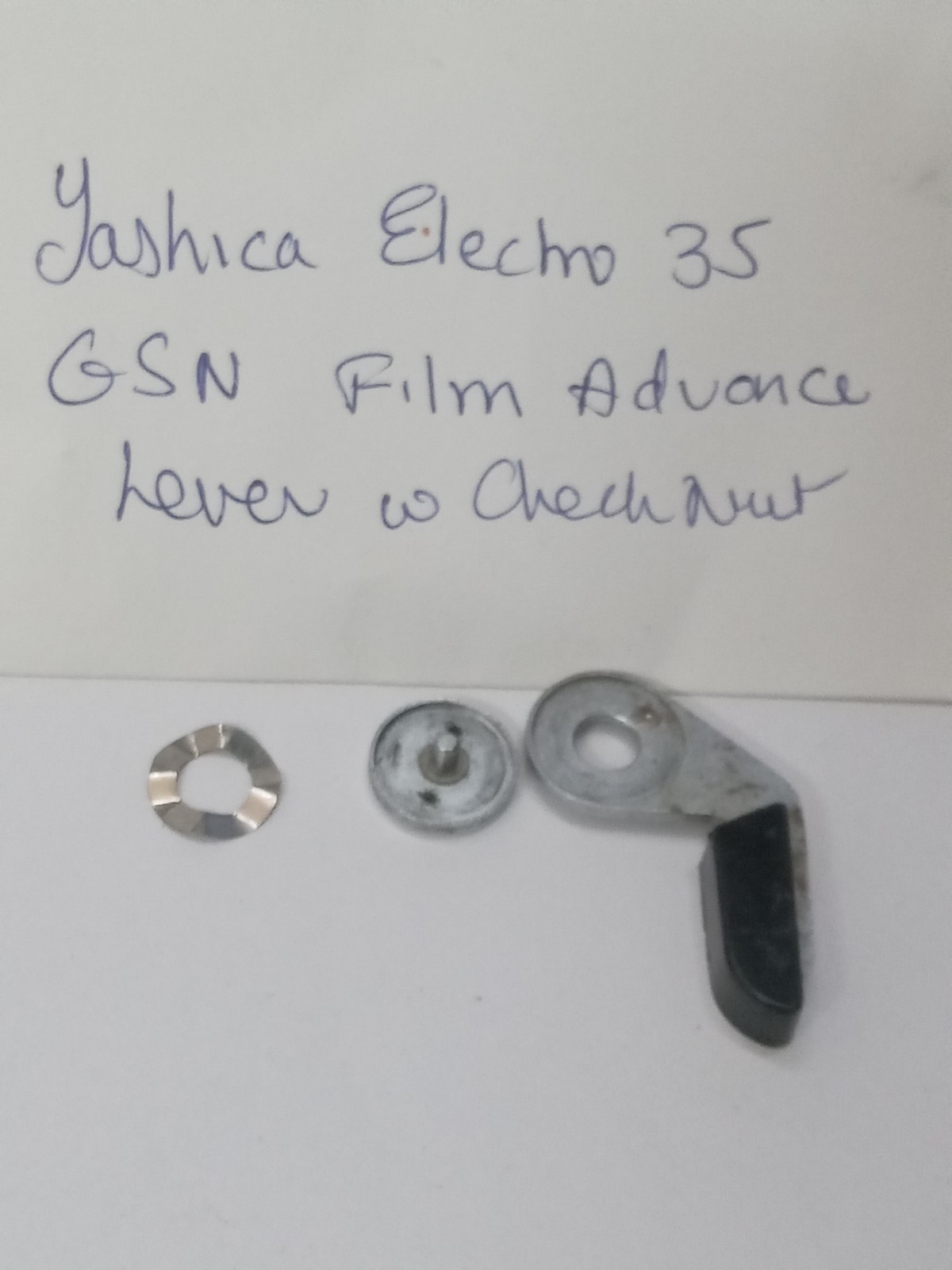 Yashica Electro 35 GSN Film Advance Lever W Checknut, Original Used Part Good