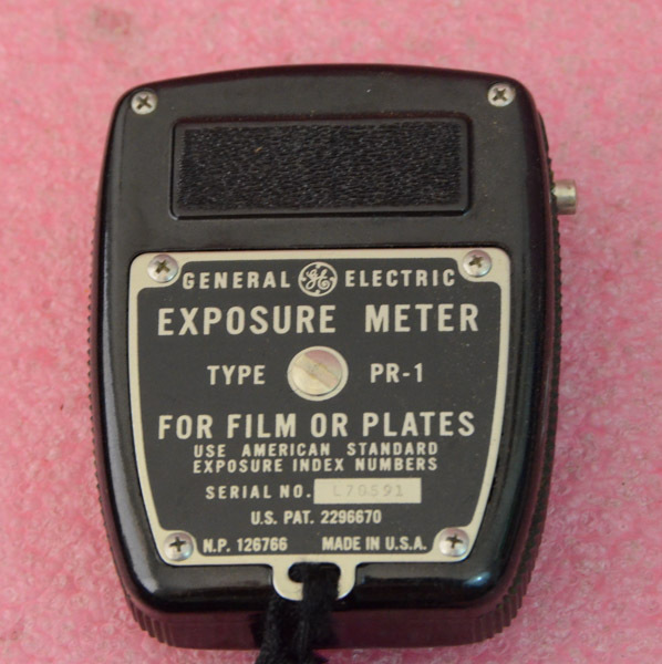 Vintage GE General Electric Exposure Meter Type PR-1 w/ Original Leather Case