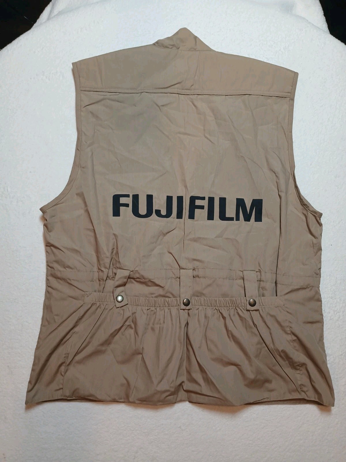 Vintage Fuji Film Professional Media Press Vest Photographer Korea 1980s Size L