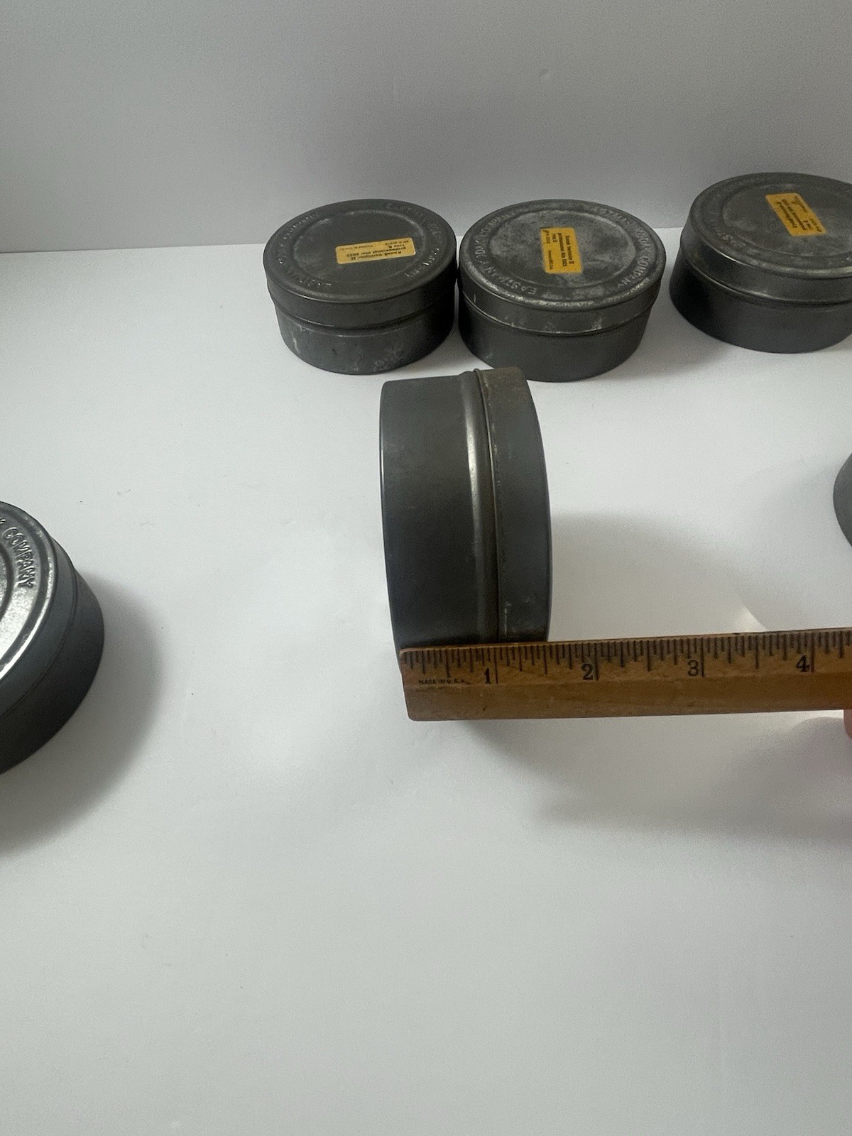 6 Vintage EASTMAN KODAK Vericolor II Professional Film 5025 Type S Tins Empty