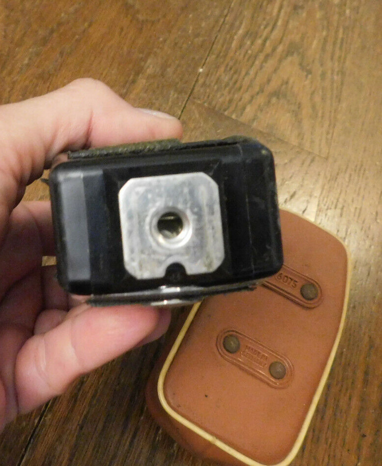 Vtg German Camera Pocket Flashgun Agfa Agfalux 6075 w/ Case TLC Not Tested Worn