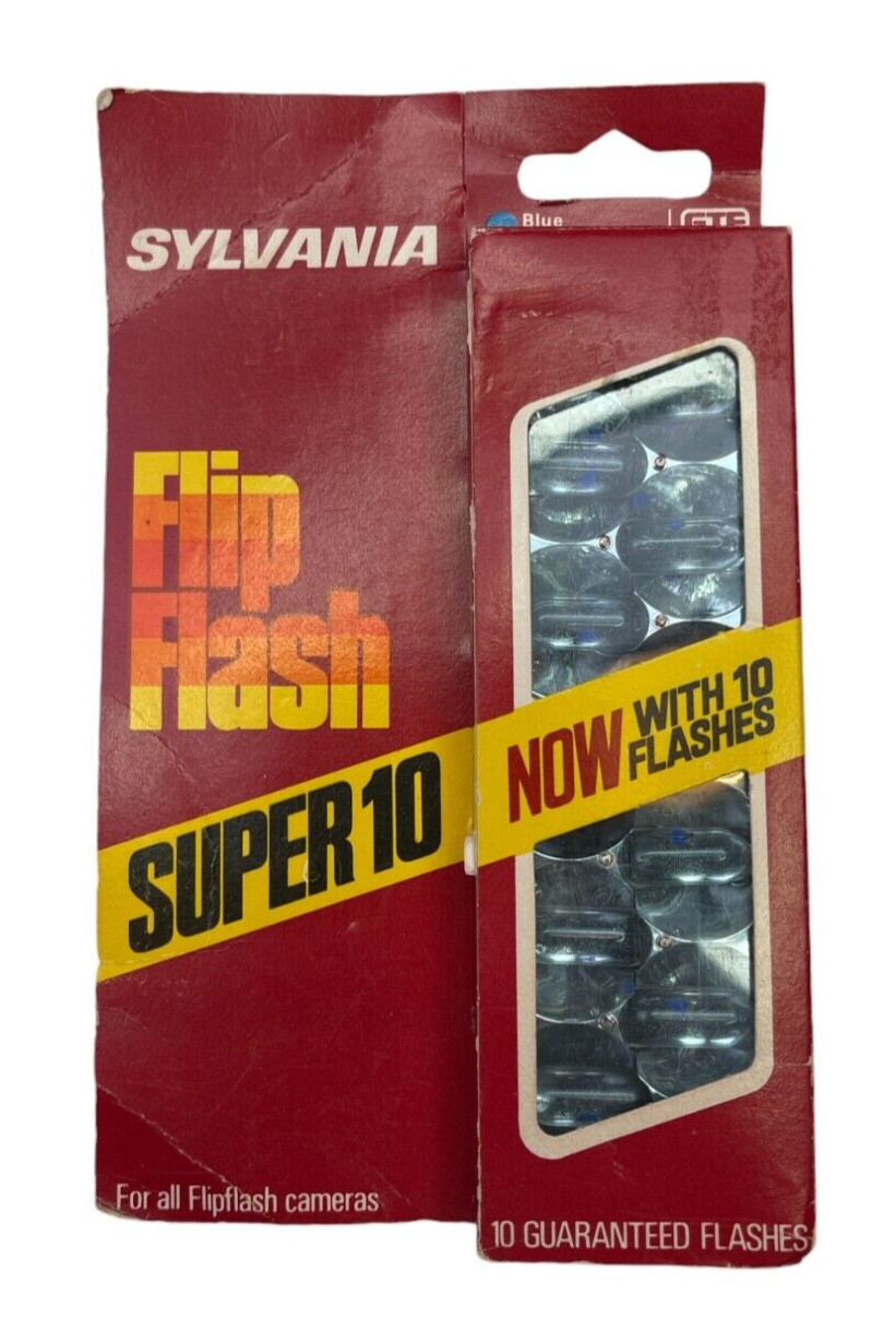 Sylvania Flip Flash Super 10 Flash Bar, Blue Dot, 10 flashes per pack, Lot of 2
