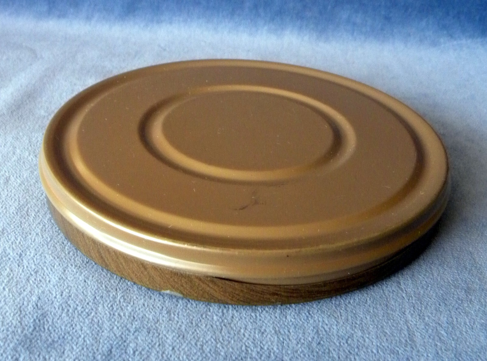 Vintage Harwood 8mm Reel & Can Film Holder 5” Wood Grain Metal Case