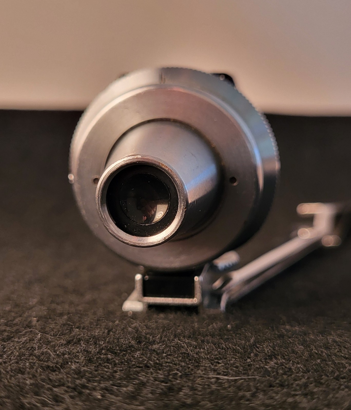 E.LEITZ WETZLAR BLACK UNIVERSAL VIEW FINDER FIT LEICA RANGEFINDER # 6590
