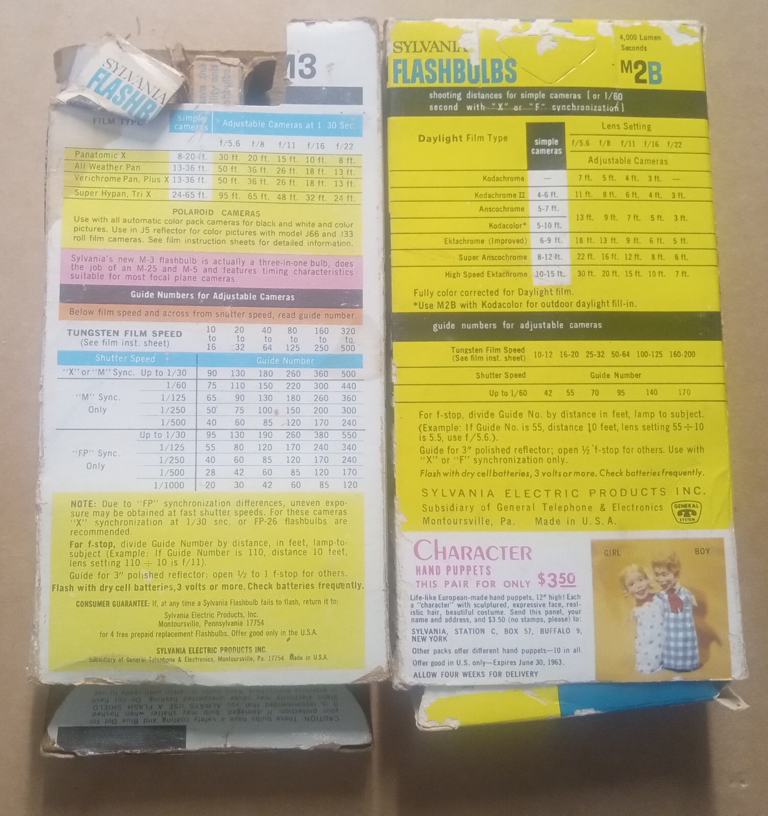 Sylvania M3 & M2B Blue Dot Flashbulbs 18 Bulbs Mixed Lot NOS New Old Stock VTG