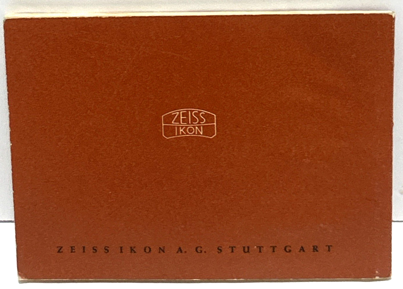 1950s Zeiss Ikon Tables for the Contax Lens Original Camera Instructions/Manual