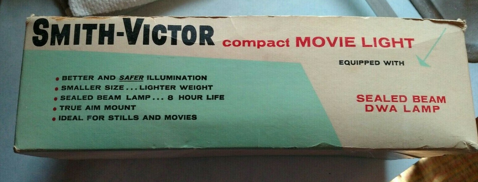 Vintage Smith-Victor Model L-5 Compact Movie Light, works great