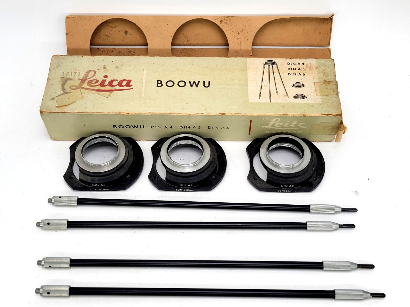 LEITZ LEICA BOOWU-M Mount COPY STAND DIN A4, DIN A5, DIN A6 5cm USA
