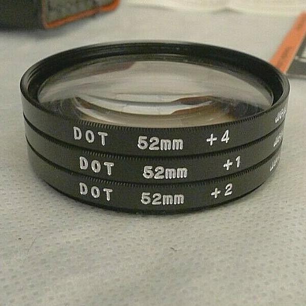 52mm Close-Up Lens Set by Dot Line Corp DL-0991 NOS NEW with Case & Package