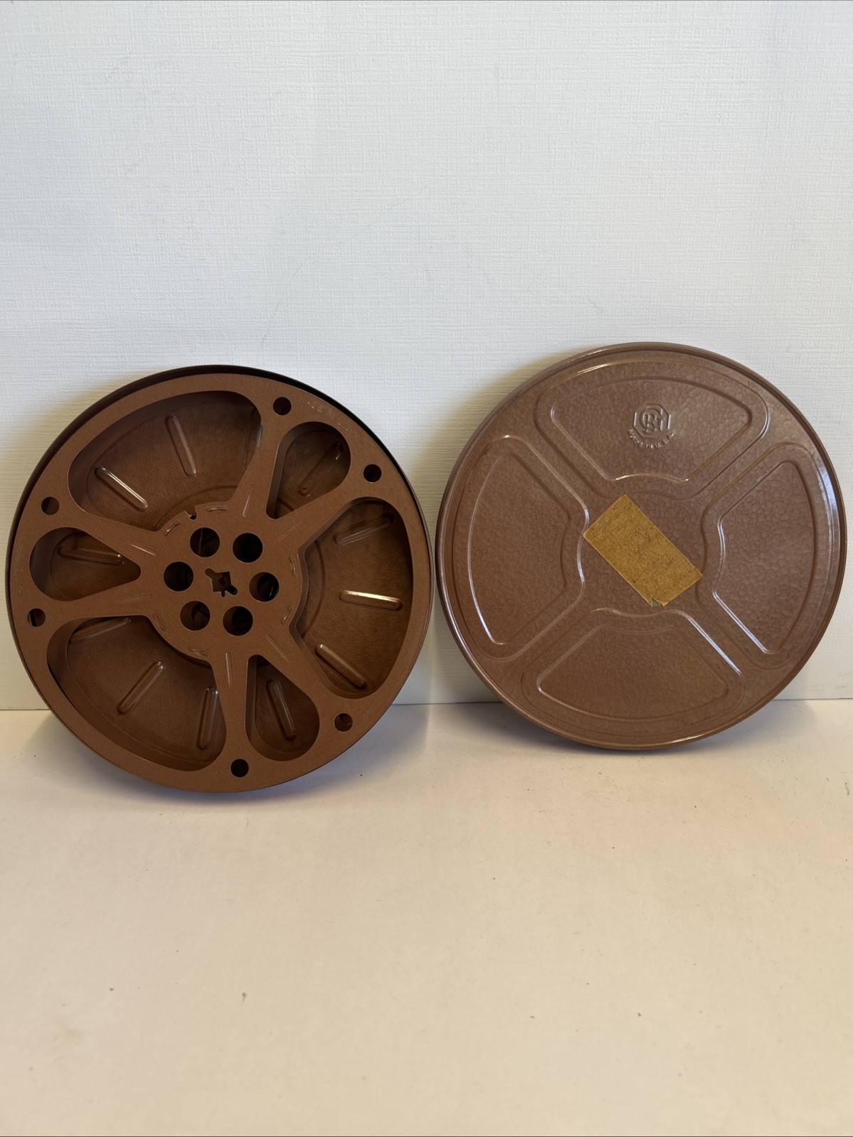 Vintage 8mm Super8 Empty Film Canister 7” Reel Goldberg Bros Made USA Pristine