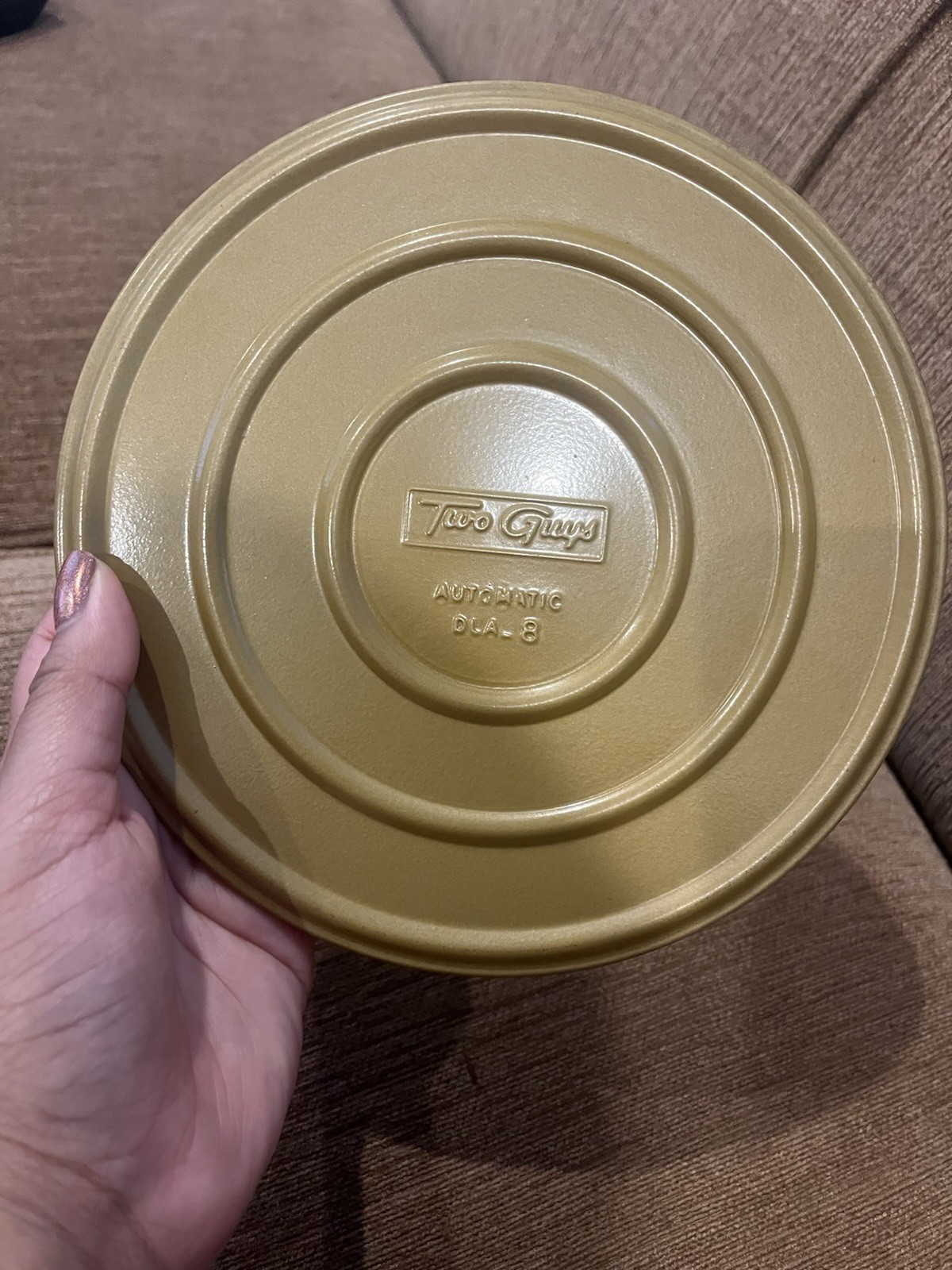 EMPTY NO REEL Vintage retro Two Guys Automatic 8mm metal movie film tin decor
