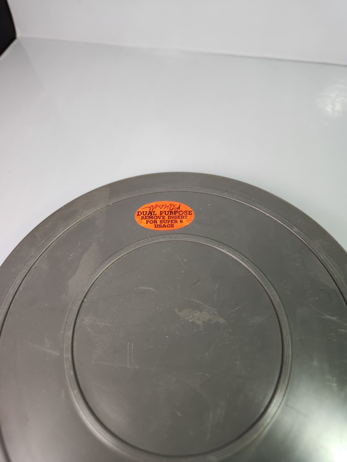 Lot Of 3 Super 8mm, grey plastic empty film reels with case