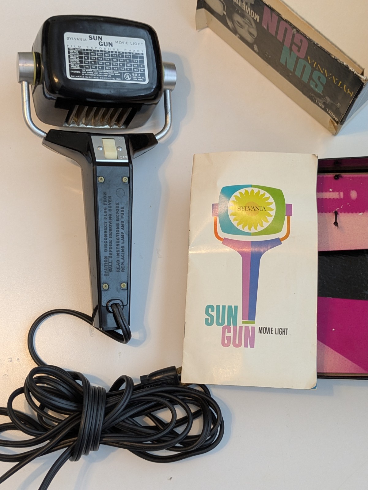 Film, Cinema Vintage Sylvania movie Light original box