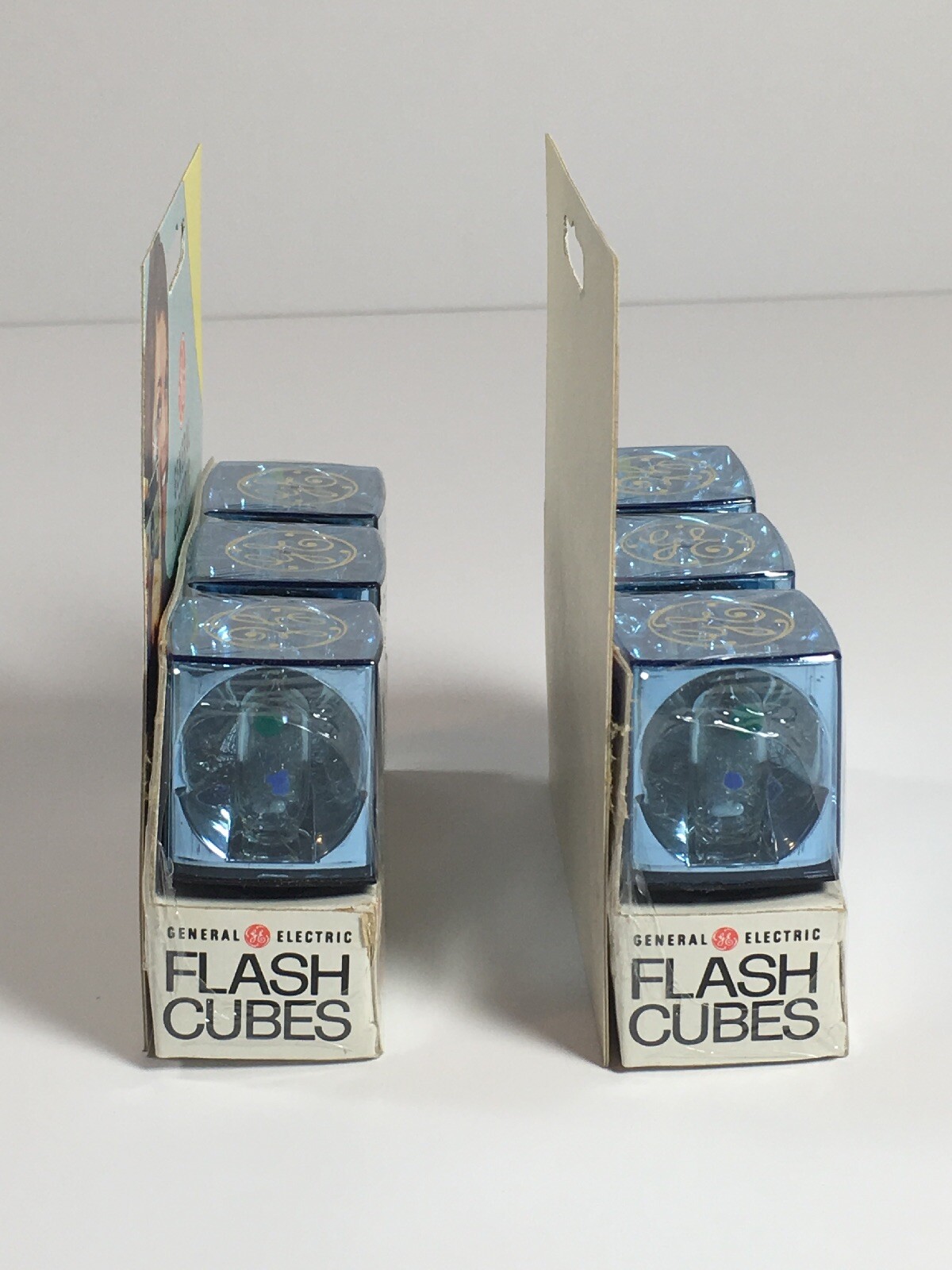 GE Bluecoat Flashcubes – 3 Cube Pack (Lot Of 2) -VINTAGE NOS – Factory Sealed