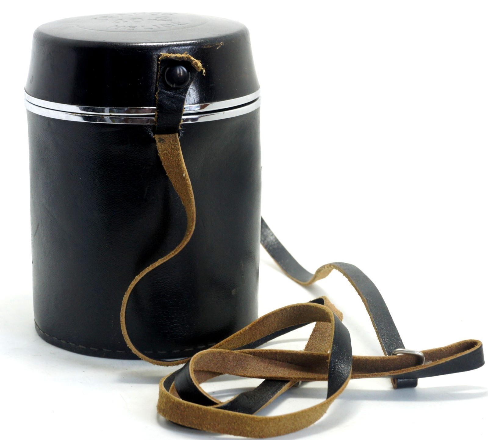 Vintage Soviet Helios 40-2 Lens Case Hard Leather Pouch for 85mm f1.5 Zenit USSR