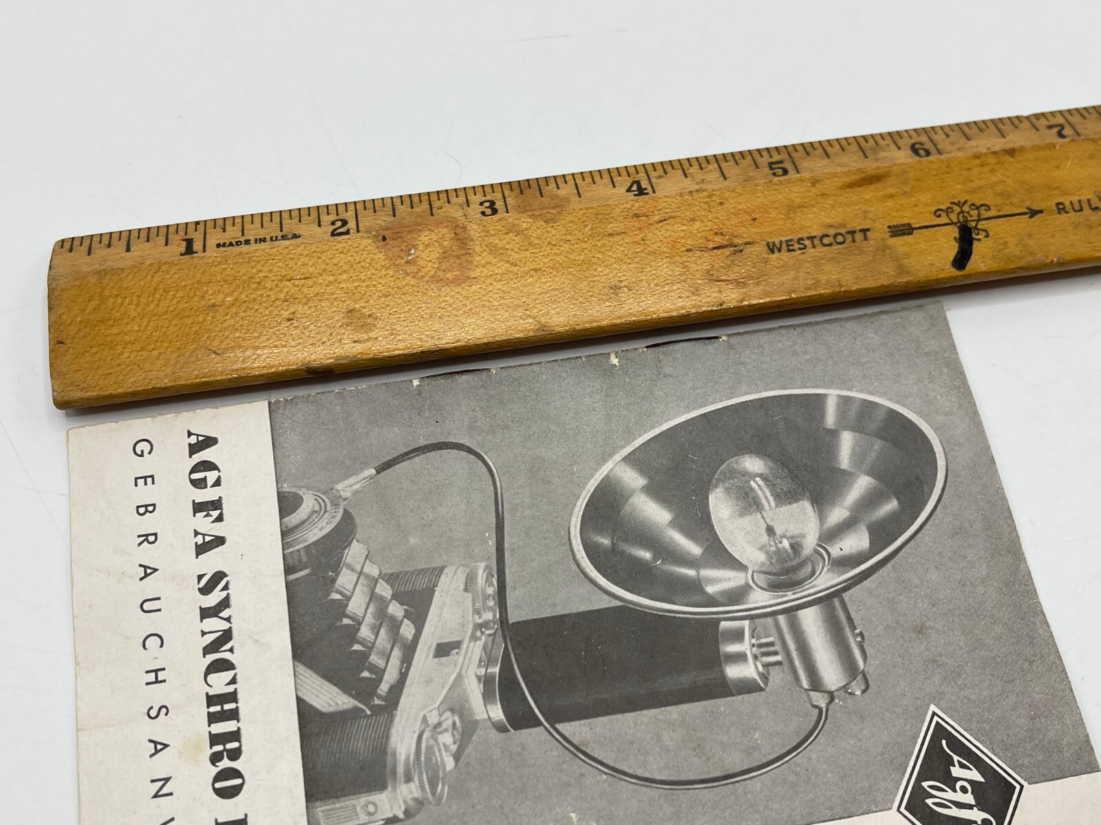 Agfa Synchro Blitzer Gebrauchsanweisung Flash Manual Germany Vintage Camera