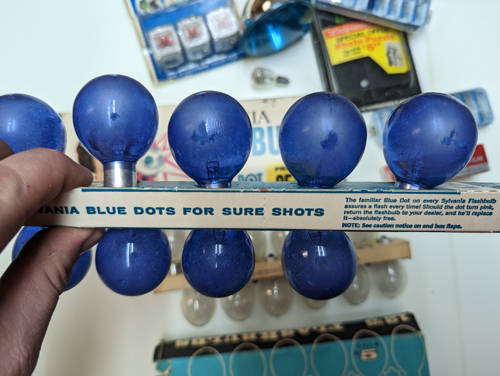 Vinitage Camera Flash Bulb Lot Dura Blue Spot Class M Bar GE