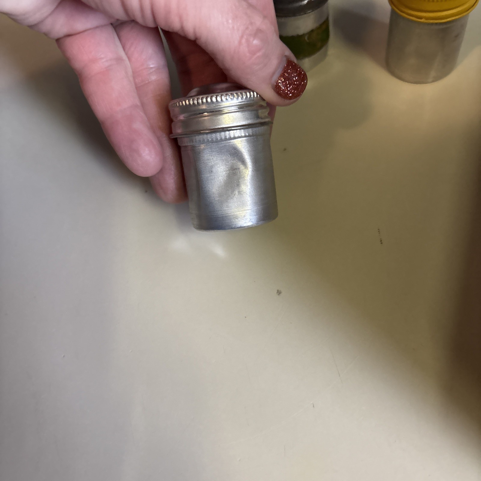 Vintage Metal 35mm Film Canisters (lot of 3)
