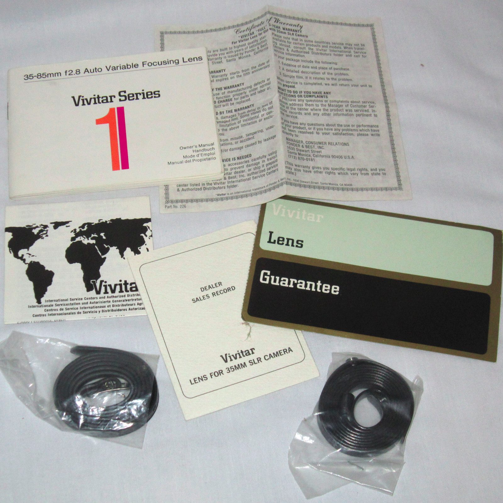 Vintage Lot VIVITAR Camera Parts – Auto Teleconverter 2x 3x/Adapters/110 Flash