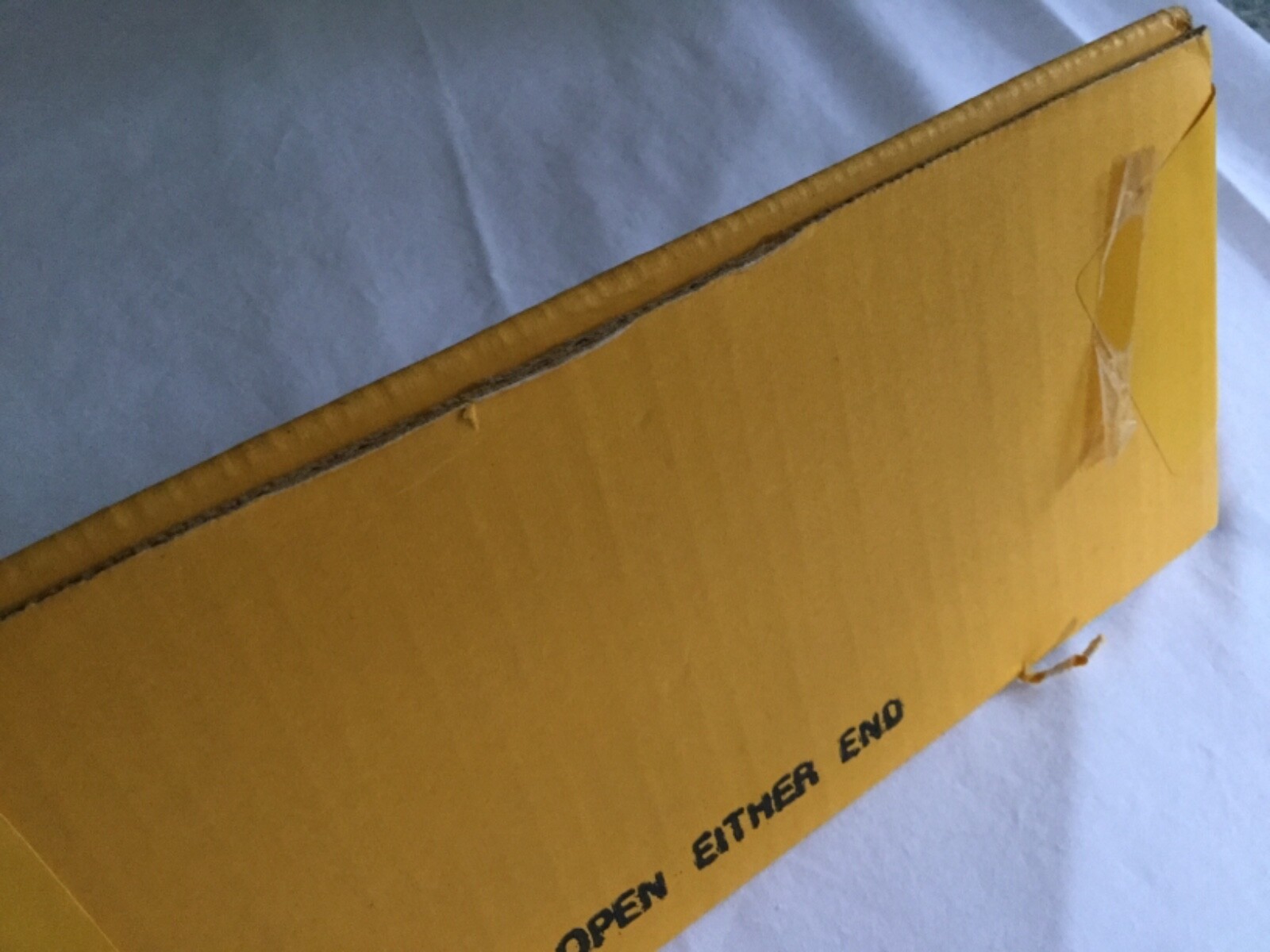 Vintage Kodak Poster Print Shipping Box – Triangular Cardboard – 21 1/2″ Long