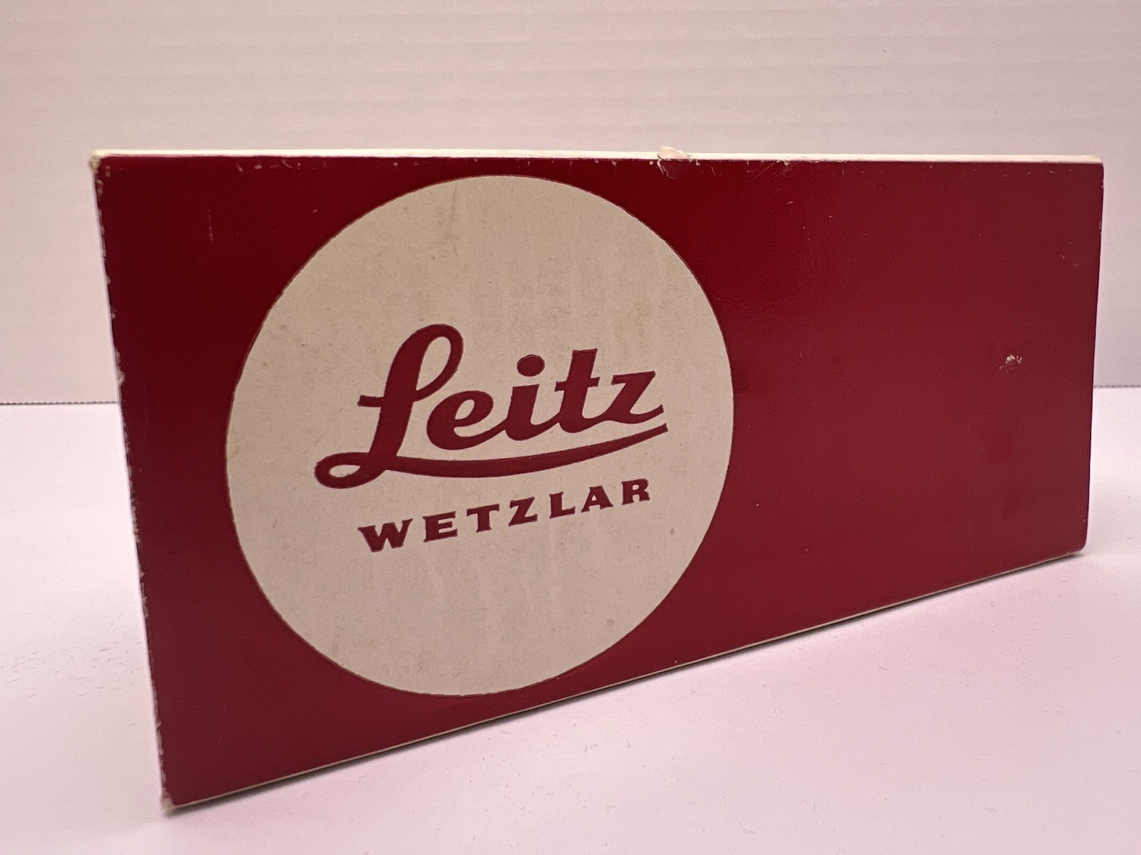 Vintage Leitz Wetzlar Leica Box Only 14121 Tripod Ball Head Case Germany 1960s