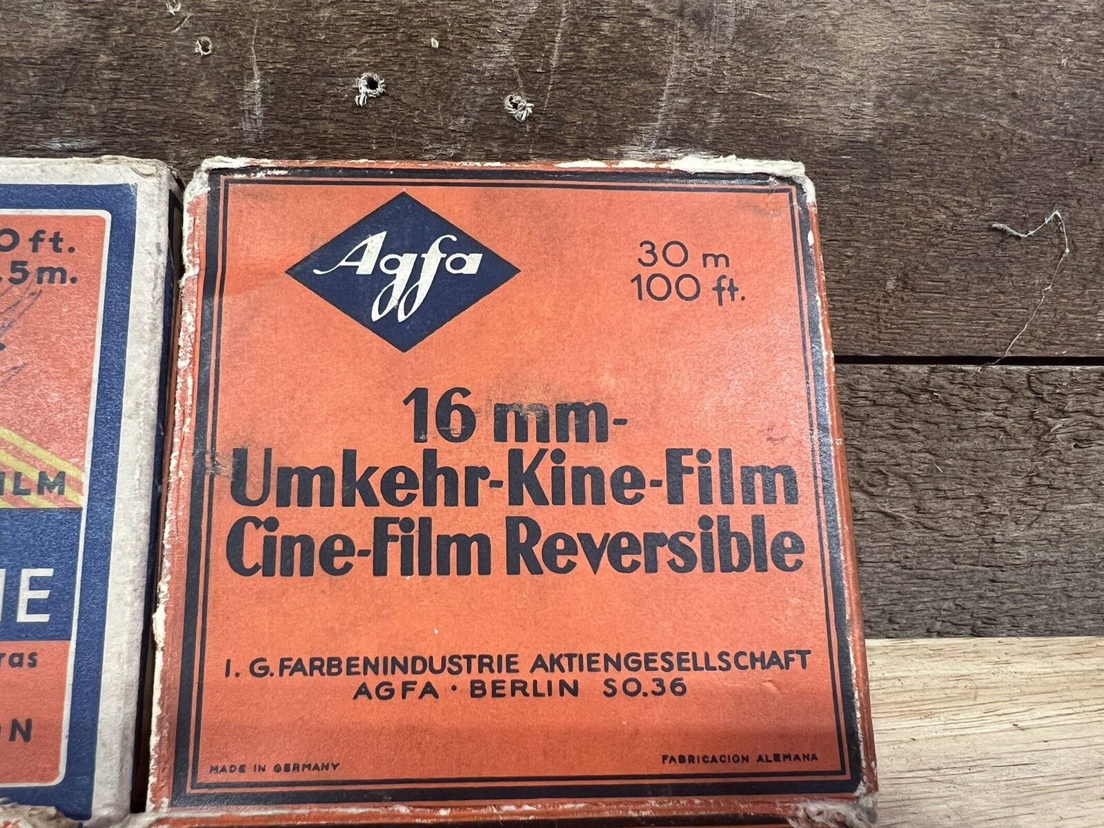Vintage Lot Of 8 Agfa 16mm Reversible Cine-Film Reels With Boxes