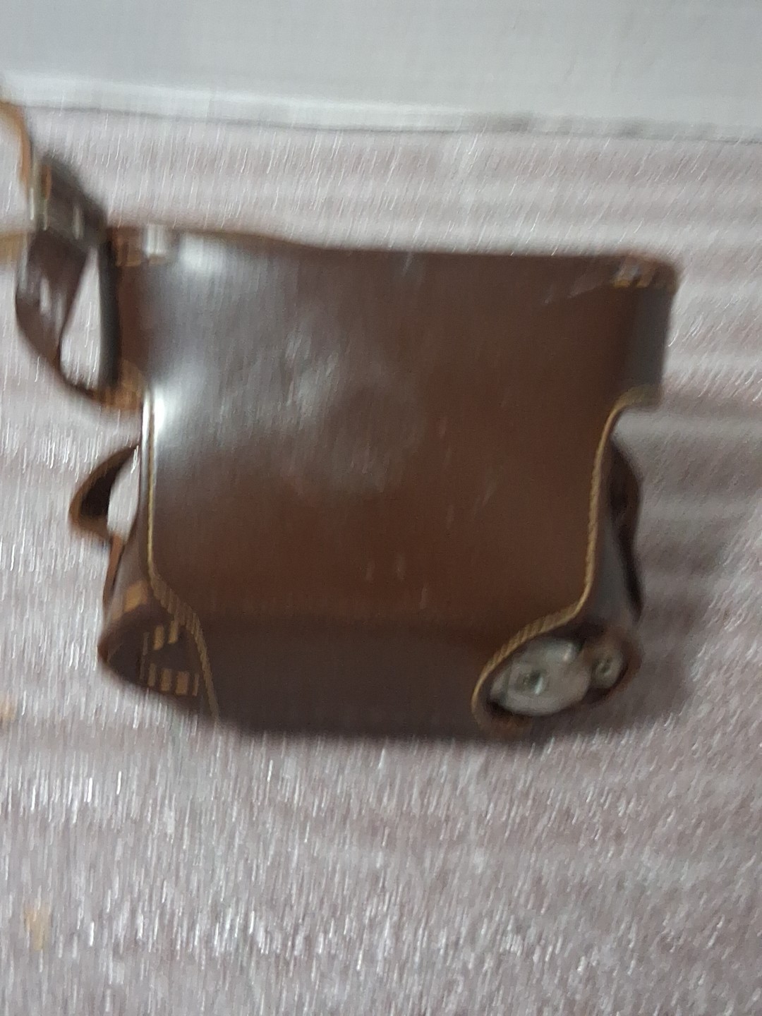 Vintage Ruko Built Rite Kase Leather Folding Camera Case