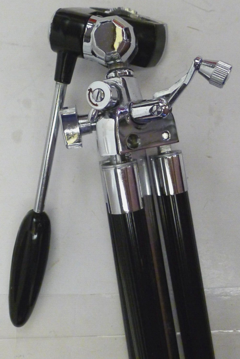 Manon Compact Telescopic Tripod w/Elevator Hand Crank +Original Case -Japan