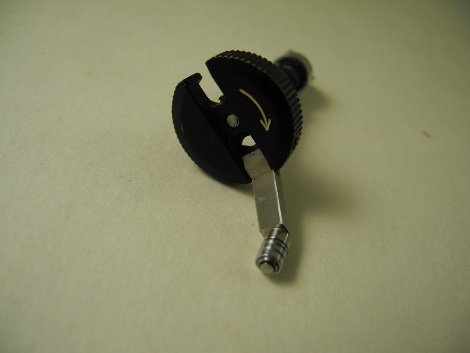NIKON F BLACK PAINT REWIND CRANK W/SHAFT WASHER SPRING PERFECT WORKING CONDITION