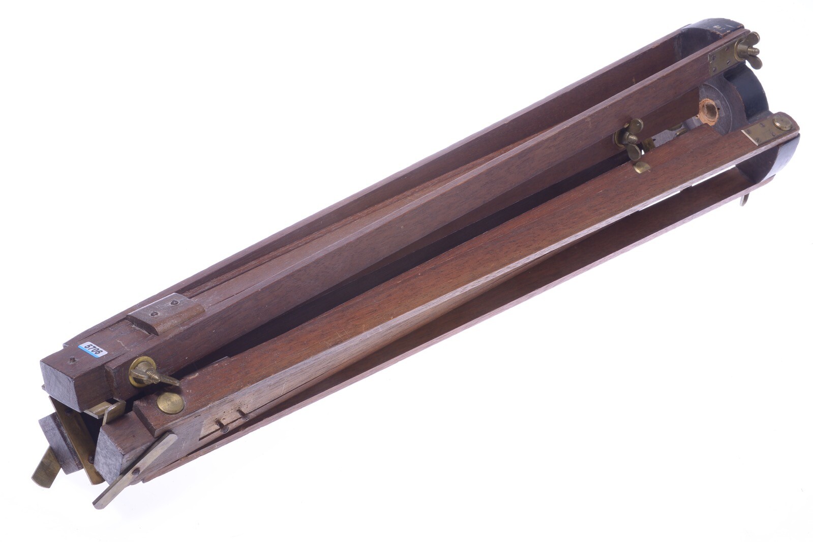 ✅ ANTIQUE WOOD TRIPOD 131CM, 51.57″ GLASS PLATE 4×5 LARGE FORMAT FIELD CAMERA