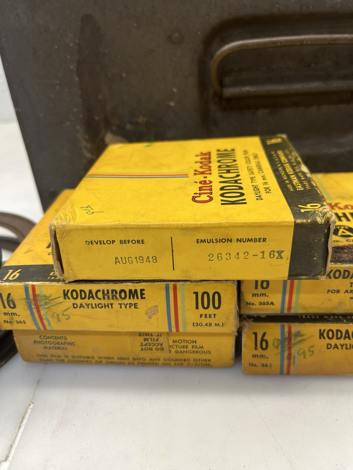 LOT Of Film With Metal Case Kodachrome Movie Reels