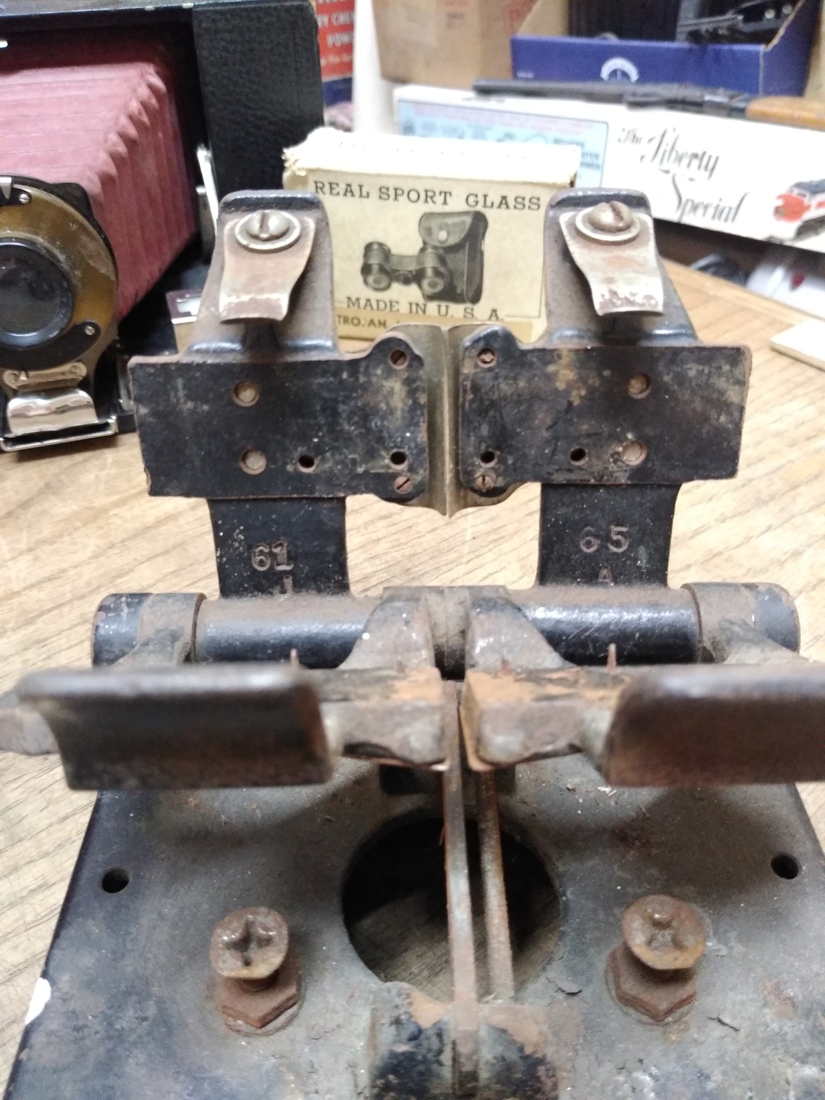 Vtg Griswold Film Splicer Jr. Model 8 & 16mm Movies No. J49041A Cast Iron USA