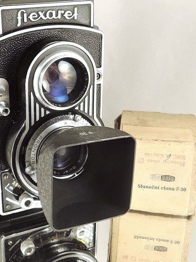 Flexaret Meopta Shade Hood Ø 30 Lens Hood for Flexaret II – V Never Used + Box