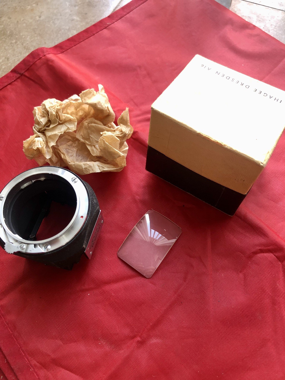 Exakta Magnifier Viewfinder With Ground Glass Germany For Exakta