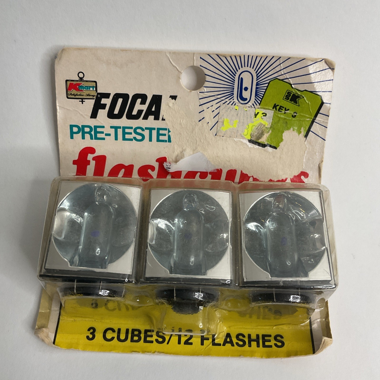 Vtg FLASH CUBES 3 Cubes / 12 Flashes Camera Bulbs NOS