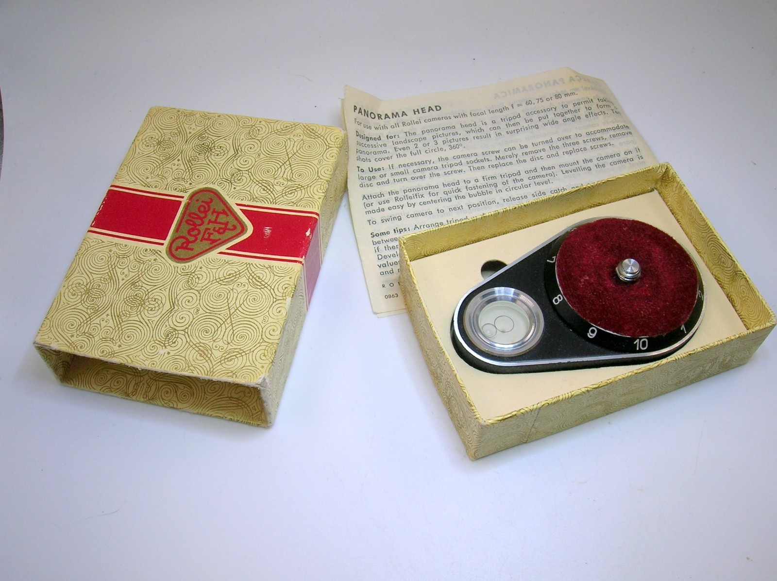 ROLLEI F&H PANORAMA HEAD FOR LEICA M CAMERAS – ORIGINAL BOX – 18 0F 37