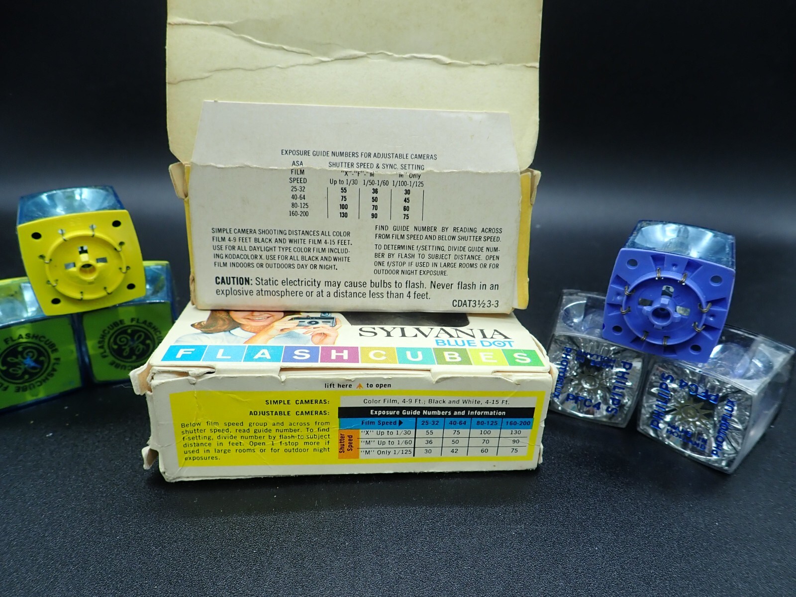 Westinghouse Sylvania Philips GE Magicubes Photo Flash Cubes- 12×4=48 Flashes