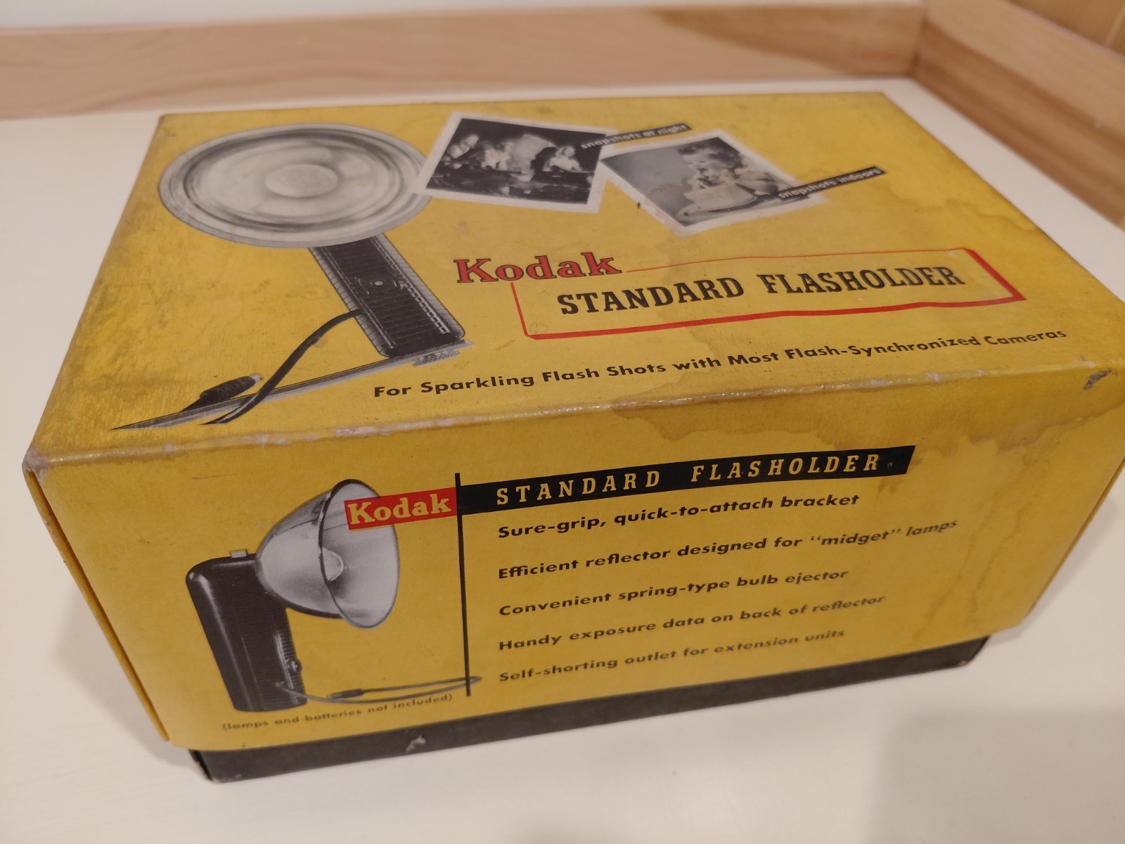 Kodak 1952 Model 720/721 Standard Flash Holder Set Complete (tricolor & 2-way g
