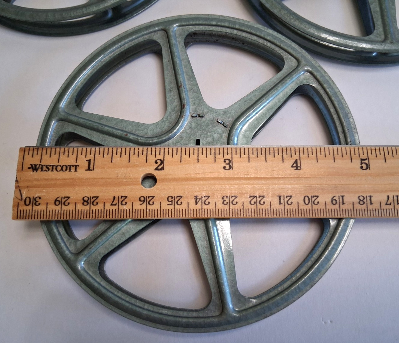 Vintage 8mm Metal Movie Projector Film Reels 5″, pack of 3