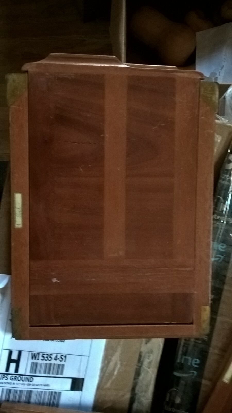 VINTAGE WOODEN DOUBLE DRAW SLIDE EXPOSURE PHOTOGRAPHY FRAME