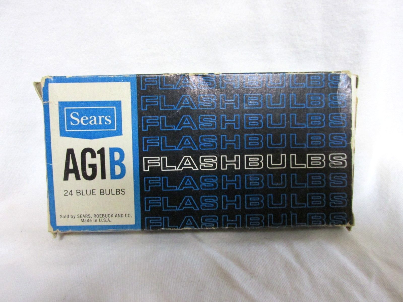 VINTAGE SEARS AG1B BLUE FLASHBULB EMPTY BOX