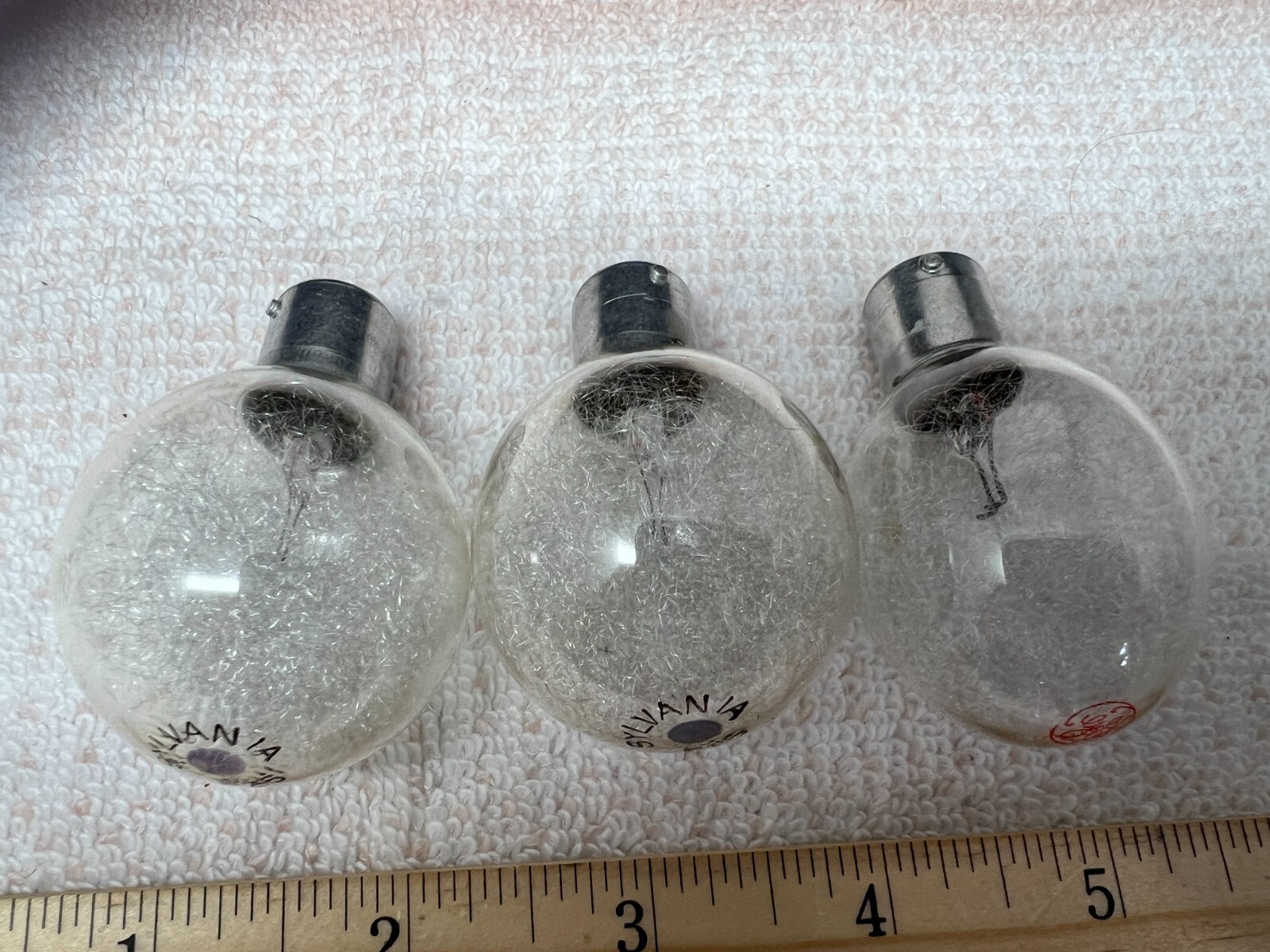 Vintage P25 Sylvania & GE Photography Flash Bulbs, Qty 3, Fast Tracked Shipping