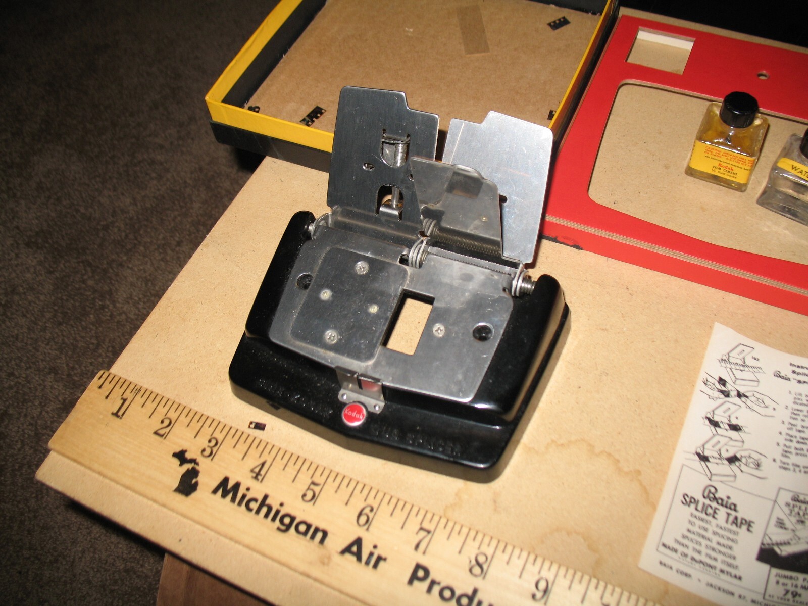 VTG CINE-KODAK DUO SPLICER OUTFIT BOX 8 & 16mm FILM SOUND & SILENT MOVIE CAMERA